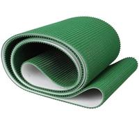 Cinta transportadora ligera de PVC, rollo de lámina de goma de 50 cm de ancho para línea de montaje, transportador de transmisión industrial verde, perfecto para uso pesado (50 x 360 x 0,6 cm)