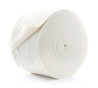 Cinta tubular elástica, cinta adhesiva de algodón deportiva, color blanco, cohesiva, transpirable, para soporte de articulaciones de muñeca (5 cm x 10 m, 1 unidad)