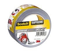 Cinta ultrarresistente Scotch SUPREME plateada de 25 m x 48 mm, 1 rollo