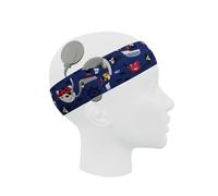 Cinta universal SmartEAR para procesadores de audio/implantes cocleares - Comodidad total y protección fiable contra el sudor y la suciedad - Azul marino en Piratas, talla S