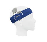 Cinta universal SmartEAR para procesadores de audio/implantes cocleares - Comodidad total y protección fiable contra el sudor y la suciedad - Azul oscuro, talla L