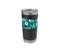 Cinta verde azulado para concientización sobre el síndrome X frágil de Support Squad Vaso térmico de acero inoxidable de doble pared