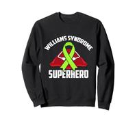 Cinta Verde del superhéroe Guerrero Luchador con síndrome de Williams Sudadera
