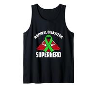 Cinta Verde del superhéroe Guerrero Luchador de desastres Naturales Camiseta sin Mangas