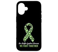 Cinta verde lima guerrero de concientización sobre el linfoma no Hodgkins Carcasa para iPhone 16