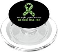 Cinta verde lima guerrero de concientización sobre el linfoma no Hodgkins PopSockets PopGrip para MagSafe