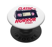 Cinta VHS de Classic Horror Story PopSockets PopGrip Adhesivo
