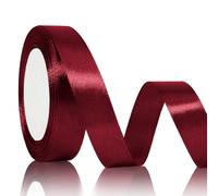 cinta Vino 20mmx22m Tela Raso Satinada Roja Seda Lazos Rojos