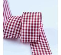 Cintas a cuadros de 5 yardas para bodas, Navidad, fiestas, regalos, manualidades, lazos para el cabello, tarjetas