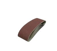 Cintas abrasivas, Bandas de lijado 7 piezas 533x75 mm Lijadora de banda de pulido de metales de madera de grano surtido rojo(400)