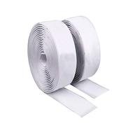 Cintas Adhesivas de Tela,Cinta de Gancho y Bucle Redondo Hook y Loop Bandas Autoadhesivo Adhesivo Fuerte 5 m,Tiras Adhesivo Trasero de 25mm Blanco