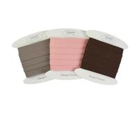 Cintas al sesgo de algodón liso de bella calidad - disponible en más de 20 colores - Bies de costura de algodón (Juego de 3 bies (5 metros cada uno), Set G)