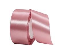 Cintas anchas de satén rosa frijol para envolver regalos, cintas de 22 m x 3,8 cm de grosor para manualidades, bodas, fiestas, decoración de pasteles