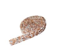 Cintas autoadhesivas con pedrería de cristal, Cinta autoadhesiva de diamantes de imitación for manualidades y pegatinas for automóviles, multicolor, 36,4x0,4 pulgadas(Rose Gold)