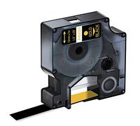 Cintas compatibles para Dymo D1 45024 Gold on Black 12 mm x 7 m, repuesto para LabelManager LM 160 210D 220P 260P 280 360D 420P 450D 500TS PnP MobileLabeler LabelPoint, paquete de 6