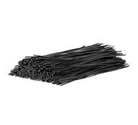 - Cintas de alambre de hierro plastificado,15 cm, para atar cables, cerrar y organizar, color, 500 unidades