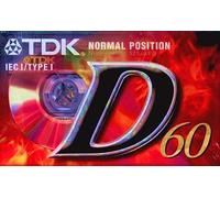 Cintas de Cassette Audio TDK 3 x D-60 - (60 minutos) Pack de 3 unidades