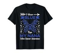 Cintas de concienciación sobre el cáncer de Colon I Wear Blue For My Nana Camiseta