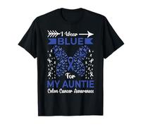 Cintas de concientización sobre el cáncer de Colon I Wear Blue For My Auntie Camiseta