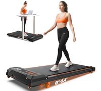 Cintas de correr 2 en 1 para caminar, cintas de correr compactas de escritorio con inclinación, cintas de correr portátiles, para correr y trotar, con una capacidad de peso de 120 kg