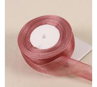 Cintas de embalaje de colores, cintas de decoració Cintas de Organza transparentes de color amarillo dorado, 12/15/20/25/40/50mm, manualidades DIY, tela, decoración de regalo for fiesta de cumpleaños,