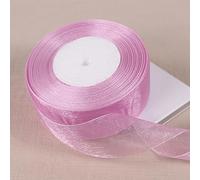 Cintas de embalaje de colores, cintas de decoració Cintas de Organza transparentes de color amarillo dorado, 12/15/20/25/40/50mm, manualidades DIY, tela, decoración de regalo for fiesta de cumpleaños,