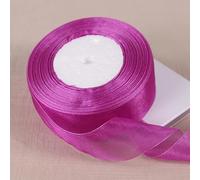 Cintas de embalaje de colores, cintas de decoració Cintas de Organza transparentes de color amarillo dorado, 12/15/20/25/40/50mm, manualidades DIY, tela, decoración de regalo for fiesta de cumpleaños,