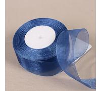 Cintas de embalaje de colores, cintas de decoració Cintas de Organza transparentes de color amarillo dorado, 12/15/20/25/40/50mm, manualidades DIY, tela, decoración de regalo for fiesta de cumpleaños,