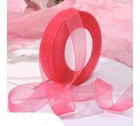 Cintas de embalaje de colores, cintas de decoració Rollo de cinta de Organza de 20mm y 45 metros, venta al por mayor, decoración for envolver regalos, cintas de seda navideña, tela de encaje, accesori