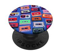 Cintas de Reproductor de Casete 1980s 1990s Music Fashion Graphic PopSockets PopGrip Adhesivo