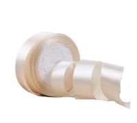 Cintas de satén for envolver regalos Navidad, Halloween, bodas, cumpleaños y fiestas para Embalaje en Caja(Beige,6mm)