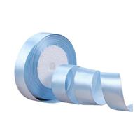 Cintas de satén for envolver regalos Navidad, Halloween, bodas, cumpleaños y fiestas para Embalaje en Caja(Lake Blue,12mm)