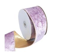 Cintas de terciopelo, Cinta navideña de terciopelo con borde alambre, ideal for hacer tú mismo, for coronas árbol Navidad, multicolor(Color 5)