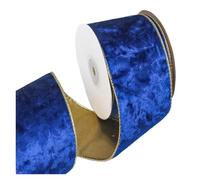 Cintas de terciopelo, Cinta navideña de terciopelo con borde alambre, ideal for hacer tú mismo, for coronas árbol Navidad, multicolor(Color 4)