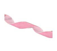 Cintas de terciopelo no elásticas una sola cara 3 yardas for lazos, regalos, embalajes, costura manual y decoración para Manualidades, Envoltura de Regalos(1cm pink)
