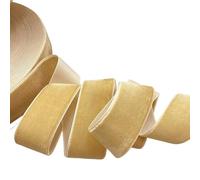 Cintas de terciopelo vintage, Cinta de Terciopelo 38MM Nylon Una Cara Multicolor 2/3/5 Yardas(Champagne,3yards)