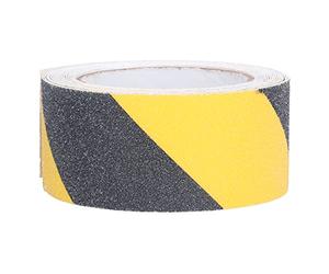 Cintas de Tracción, Fácil de Operar Cinta Antideslizante Impermeable Adhesivo Abrasivo de Protección UV de Alta Fricción para Pisos Interiores Y Exteriores(Amarillo negro)