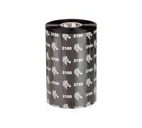 Cintas de transferencia térmica, Zebra, 2100, cera, 174 mm, 450 m, Salida, Negro
