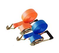 Cintas de trinquete, Correas de sujeción 5 cm ancho, 6 m, capacidad tracción toneladas, juegos, alternativa al martillo. carga for electrodomésticos en movimiento y equipos jardinería