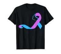 Cintas del Mes de la prevención de la concienciación de la Cinta de sobreviviente del Suicidio Camiseta gráfica económica