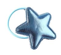 Cintas elásticas para el pelo con forma de estrella para niñas, bandas elásticas de goma suave, soporte para cola de caballo