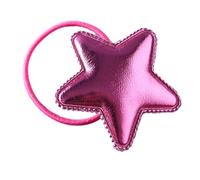 Cintas elásticas para el pelo con forma de estrella para niñas, para coletas de caballo, de goma elástica