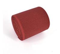 Cintas elásticas planas anchas, Banda Elástica Poliester 5cm Ancho Multicolor 3 Metros(Dark Red)