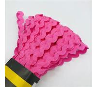 Cintas en Zig Zag de 6mm, 15 yardas por lote, cinta de poliéster, Material hecho a mano para decoración de bodas, fiestas y Navidad, lazo