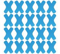 Cintas Kinesiológicas, Cinta Kinesiológica, Cintas Adhesivas Médicas, Cinta Kinesiológica, 20 Unidades En Forma De X Precortadas Para Tobillo, Resistentes Al Agua, Elásticas, Fisioterapia, Color Azul