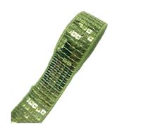 Cintas metalizadas brillantes, Ajuste del cordón de la lentejuela 2 yardas 25m m tela costura cinta las lentejuelas for los artes(Color 4)