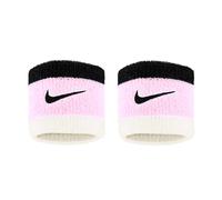 Nike Swoosh N.000.1565.641.OS - Muñequeras Unisex (2 Piezas, algodón y Nailon), Color Rosa y Negro
