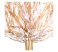 Cintas para bodas, Palitos De Cinta Multicolor Con Campanas 30-200 UDS(Yellow,50PCS)