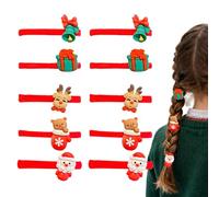 Cintas para el cabello -, Gomas para el cabello navideñas de tamaño estándar, sujeción y elástica | Bonitos festivales de fiesta, bandas elásticas antideslizantes, vacaciones deportivas, Scu