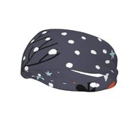 Cintas para el cabello Red Fox In The Night para hombre y mujer, diadema para correr, diadema transpirable para gimnasio